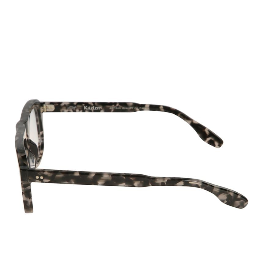 Kador Bravo Rectangular Marbled Frame Eyeglasses With Silver-Tone Details