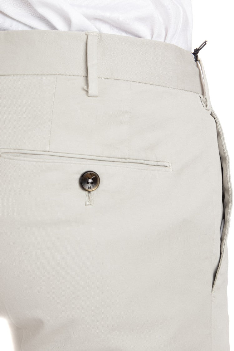 Pt Torino Super Slim Fit Cotton Gabardine Trousers