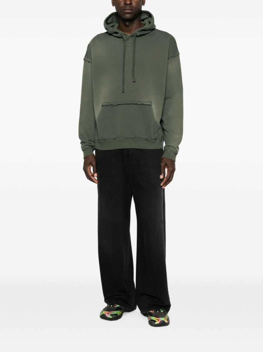 Diesel Relaxed-Fit Cropped Hoodie