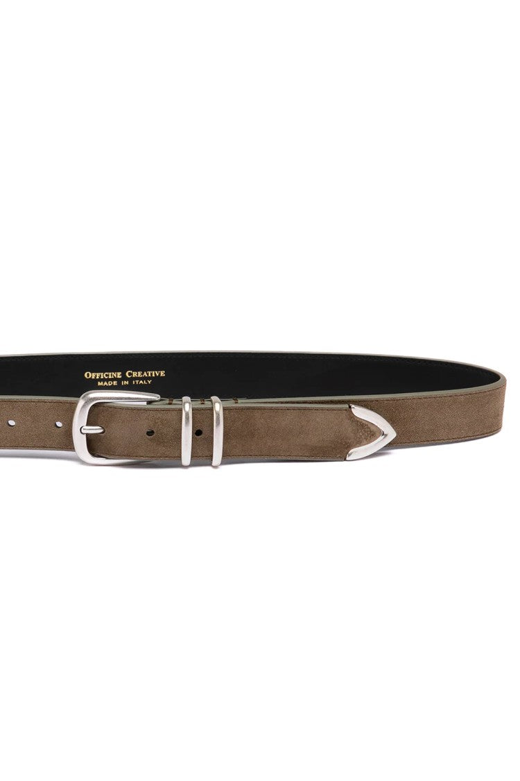 Officine Creative Handcrafted Suede Leather Classic Belt