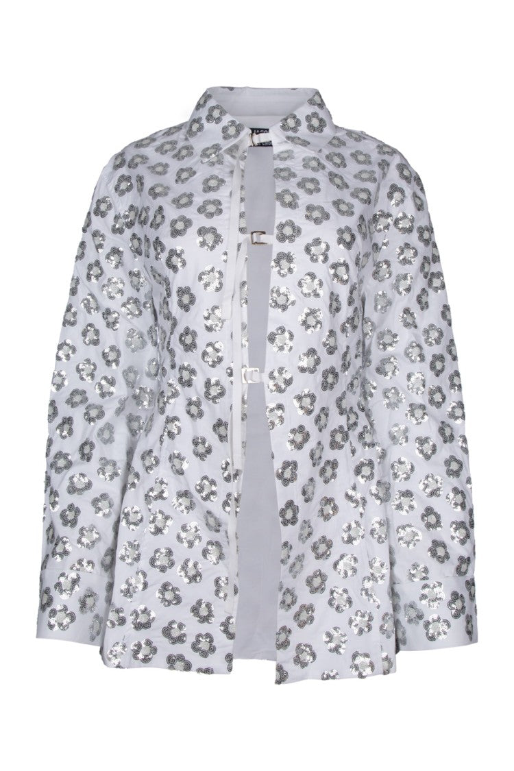 Jacquemus Floral Print Shirt With Cinched Waist