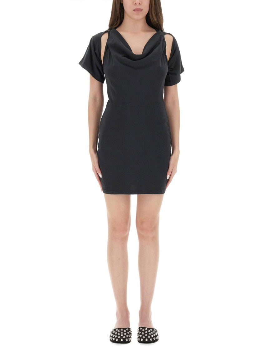 T By Alexander Wang "Deconstructed" Short Dress