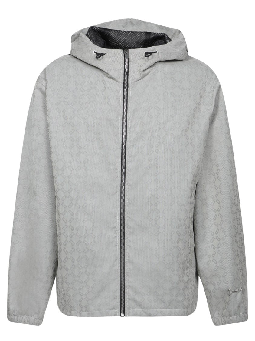 Givenchy Grey Hooded Windbreaker