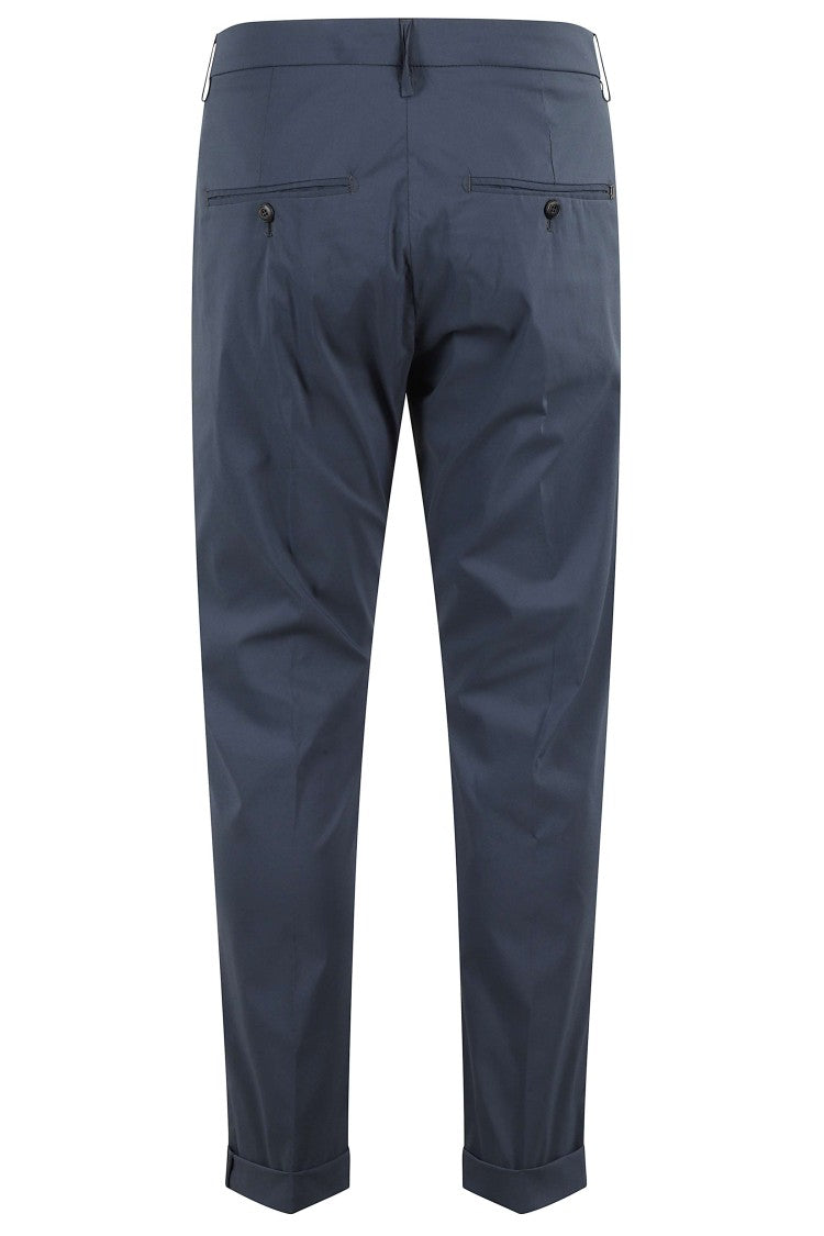 Dondup Blue Slim Chino Gaubert Poplin Cotton-Blend Chino Pants