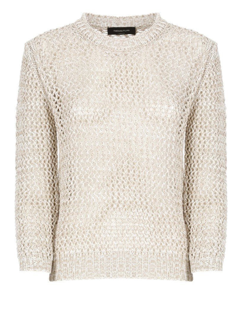 Fabiana Filippi Beige Cotton Sweater
