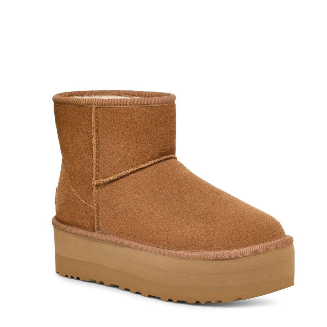 Ugg Classic Mini Platform Cuoio Ankle Boots