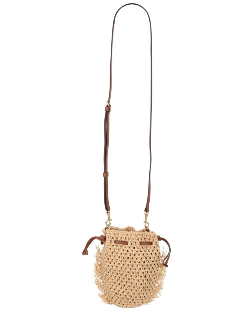 Anya Hindmarch Neutral Creatures Creature Face Drawstring Handbag