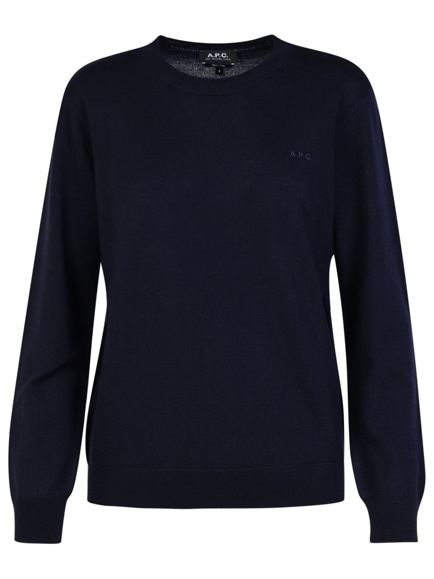 A.P.C. Philo' Navy Wool Sweater
