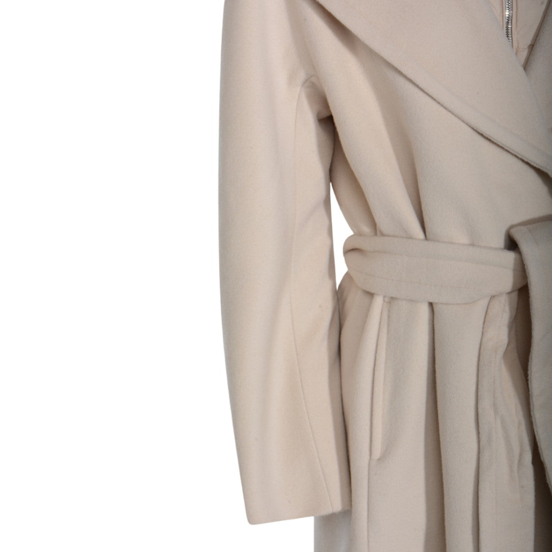 Moorer Long Tailored White Coat