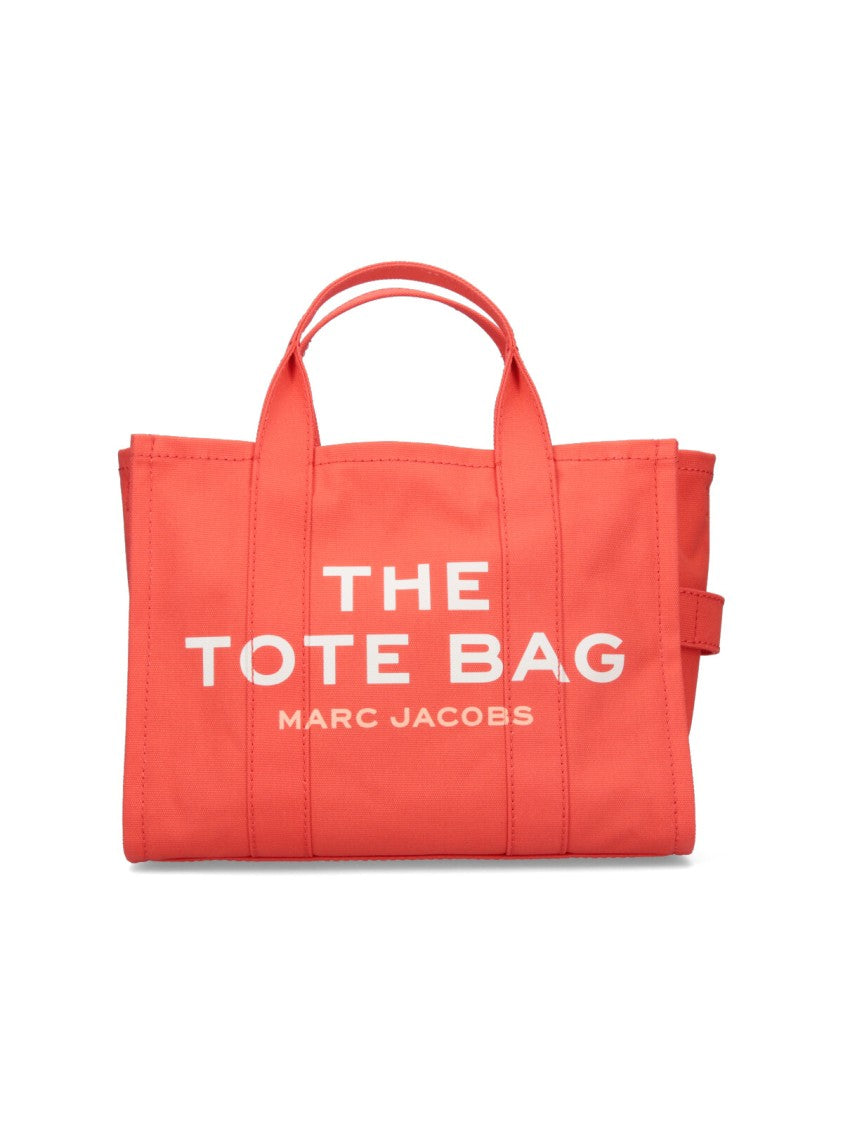 Marc Jacobs Orange Cotton Tote Bag With Adjustable Strap