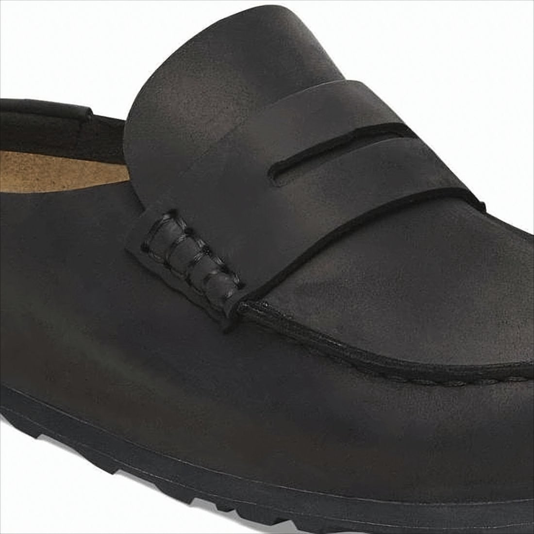 Birkenstock Nubuck Leather Slip-On Loafers With Moccasin-Style Toe