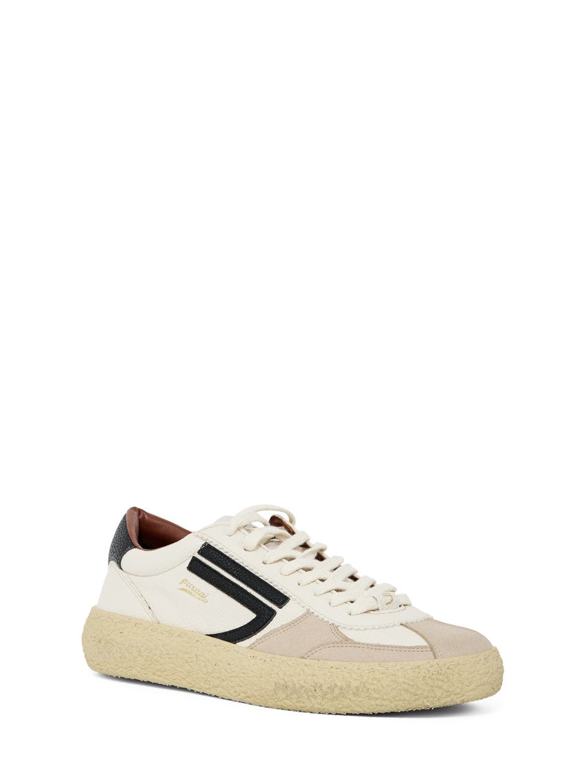 Puraai Vintage-Inspired Minimalist Sneakers In Vegan Leather