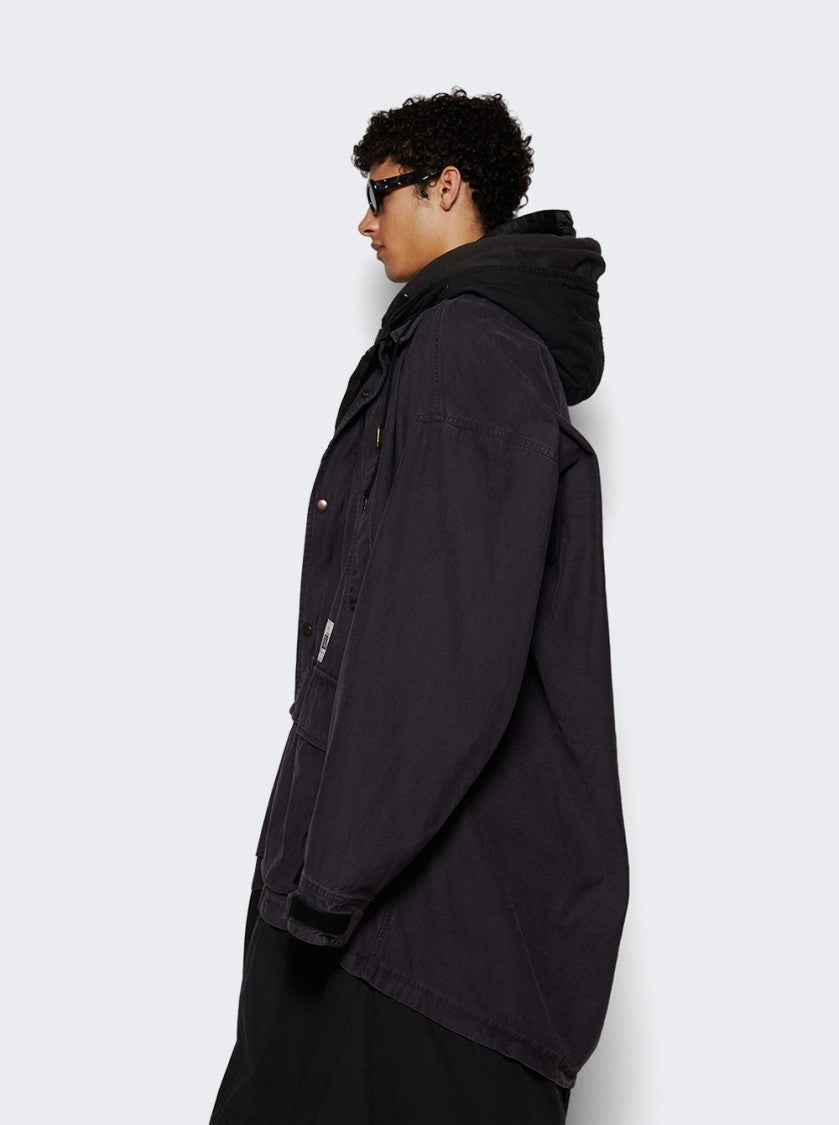 Maison Mihara Yasuhiro Quadruple Layered Coat Black