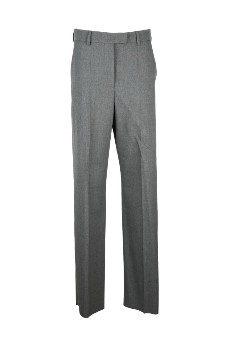 Valentino Virgin Wool Trousers - Grey