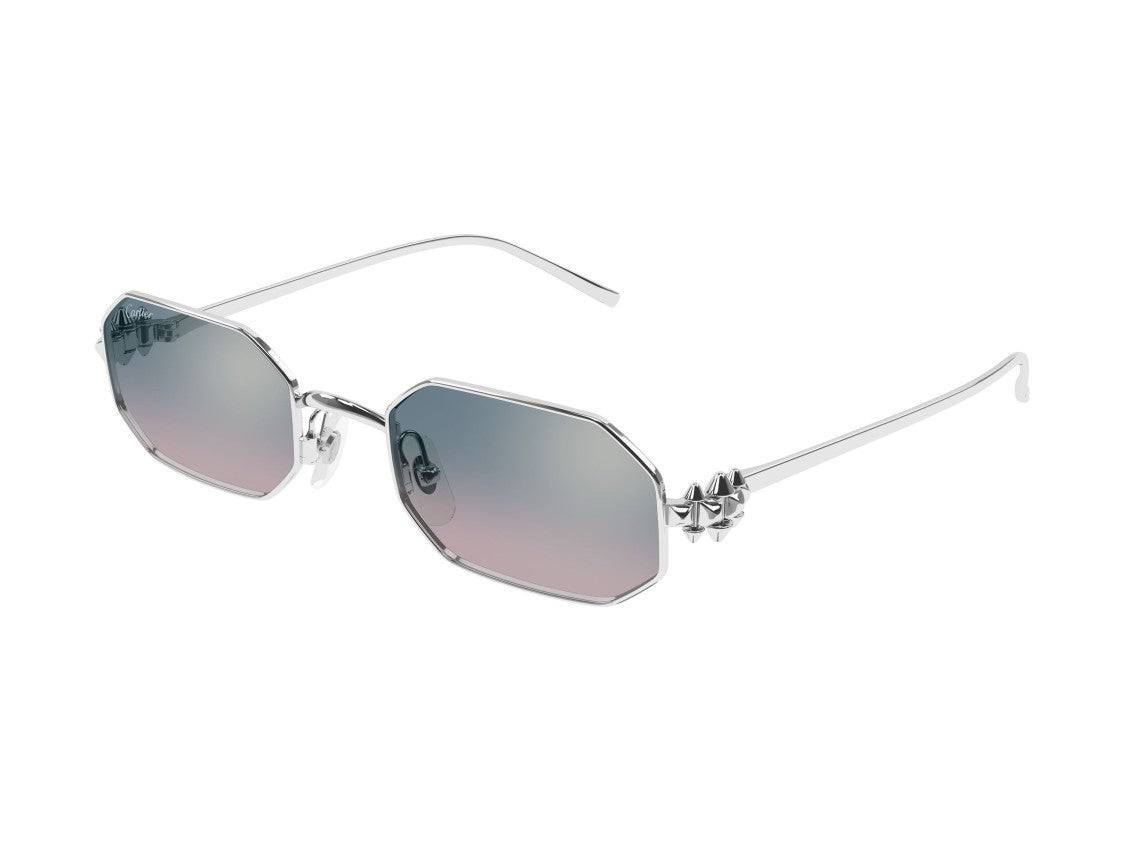 Cartier Ct0682s Octagonal Metal Spike Sunglasses