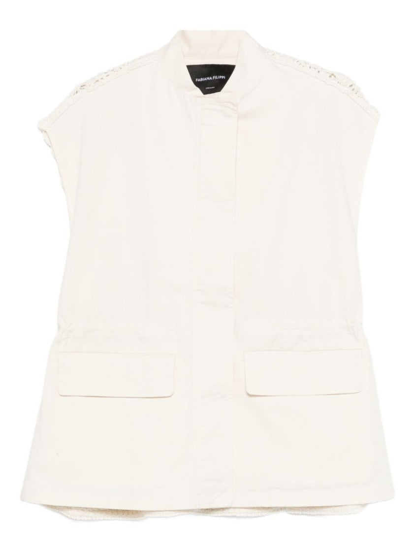 Fabiana Filippi Sleeveless Short Coat