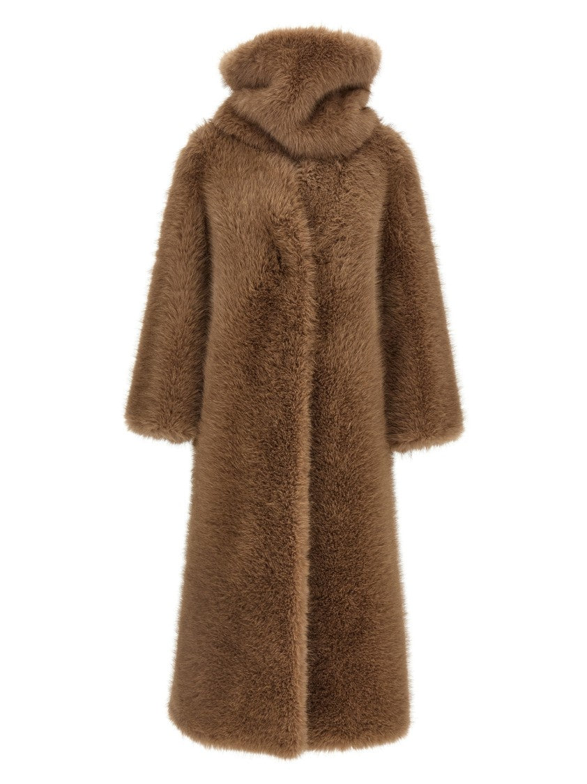 B&B Couture Biscuit' Eco Fur Coat