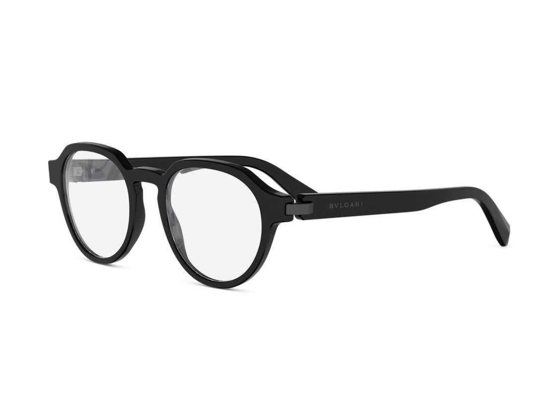 Bulgari Bv50079i Double Bridge Bold Round Eyeglasses