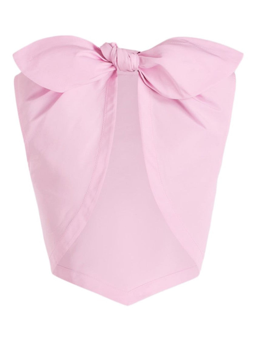 Patou Light Pink Rear Tie Sleeveless Top