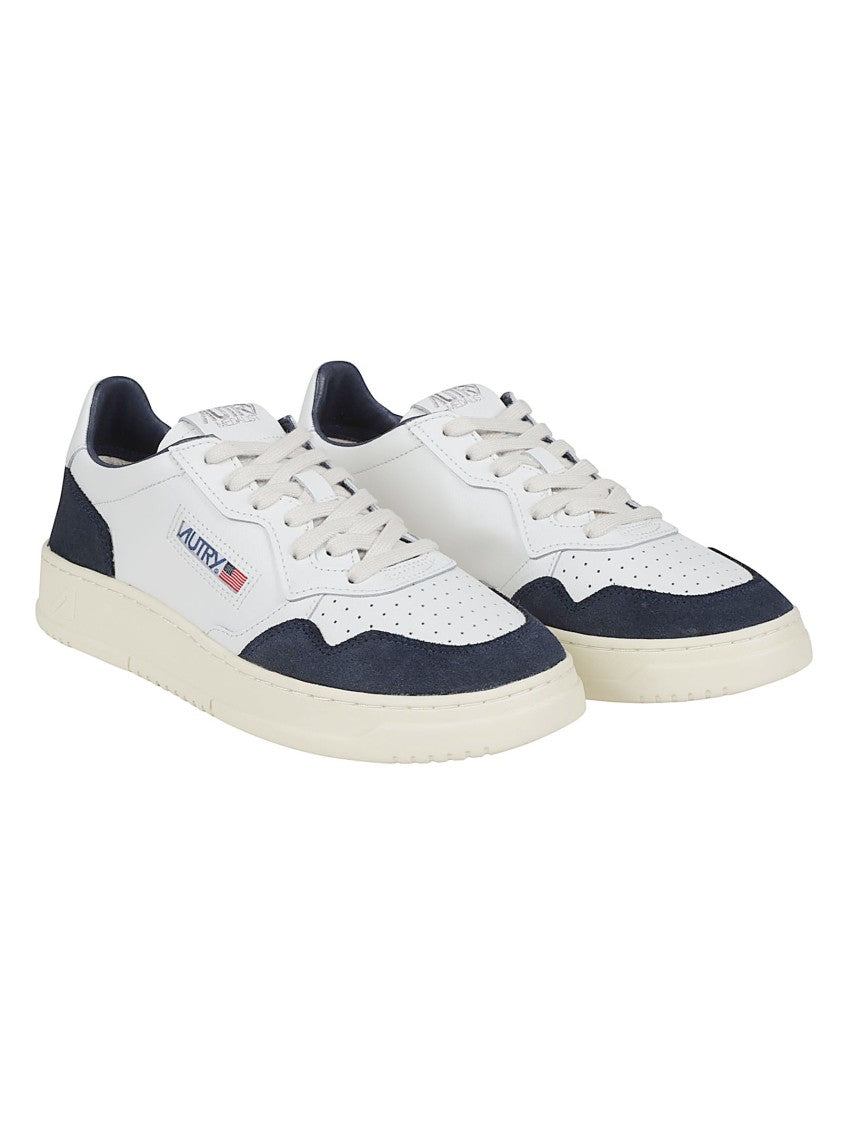 Autry Medalist Low Leather-Suede Low-Top Sneakers