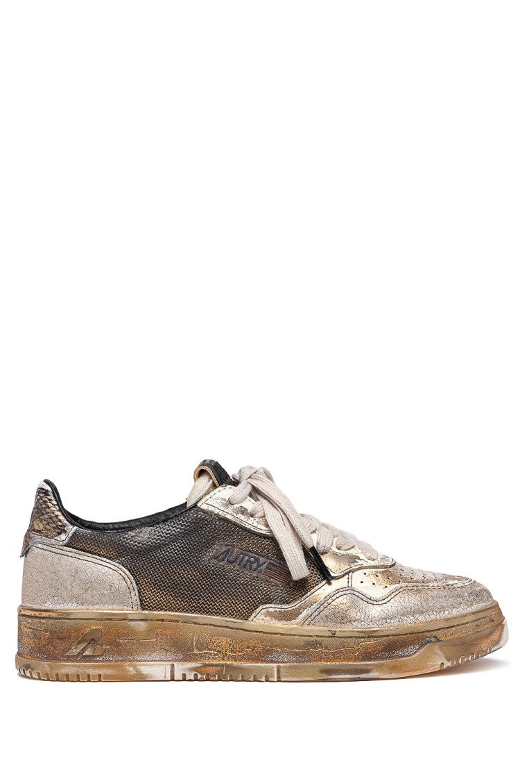 Autry Supervintage Women’S Sneakers In Leather And Canvas