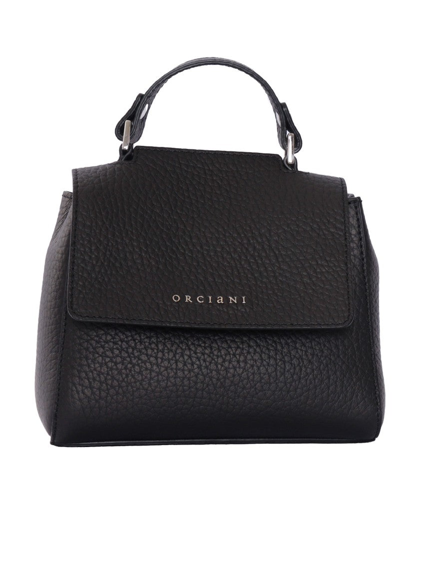 Claudio Orciani Soft Mini Handbag With Adjustable Shoulder Strap And Textured Finish
