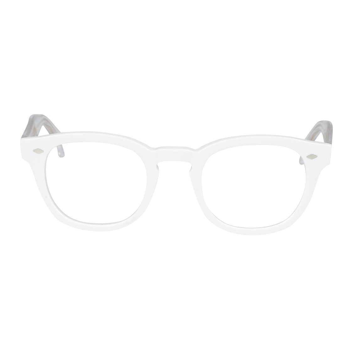 Kador Jolly Cal 49 Translucent White Rounded Square Eyeglasses