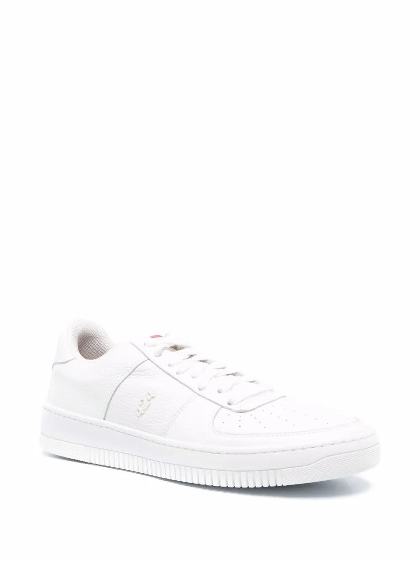 424 Contemporary Black Streamlined Silhouette Sneakers