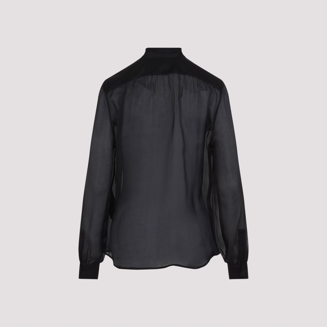 Saint Laurent Black Silk Blouse