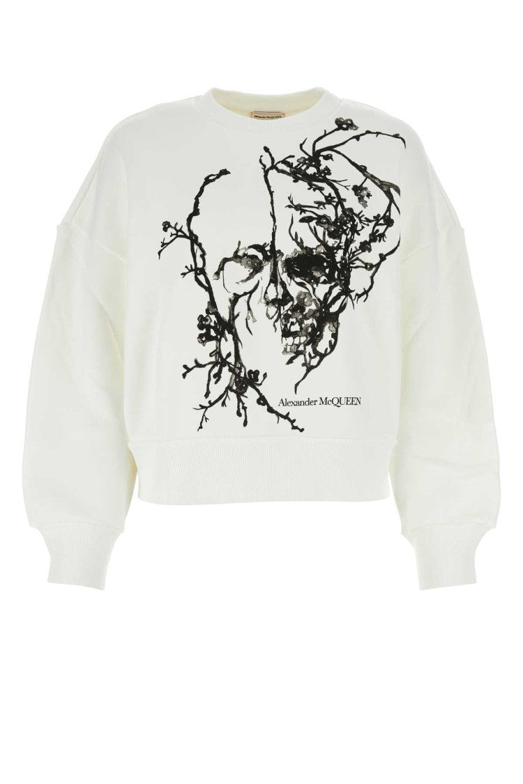 Alexander Mcqueen White Cotton Sweatshirt