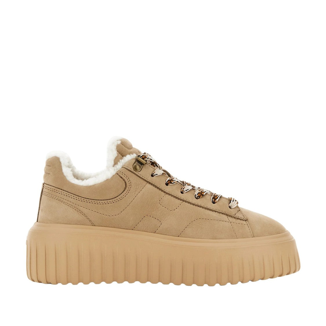 Hogan H-Stripes Sneakers With Sole And Lace-Up Front