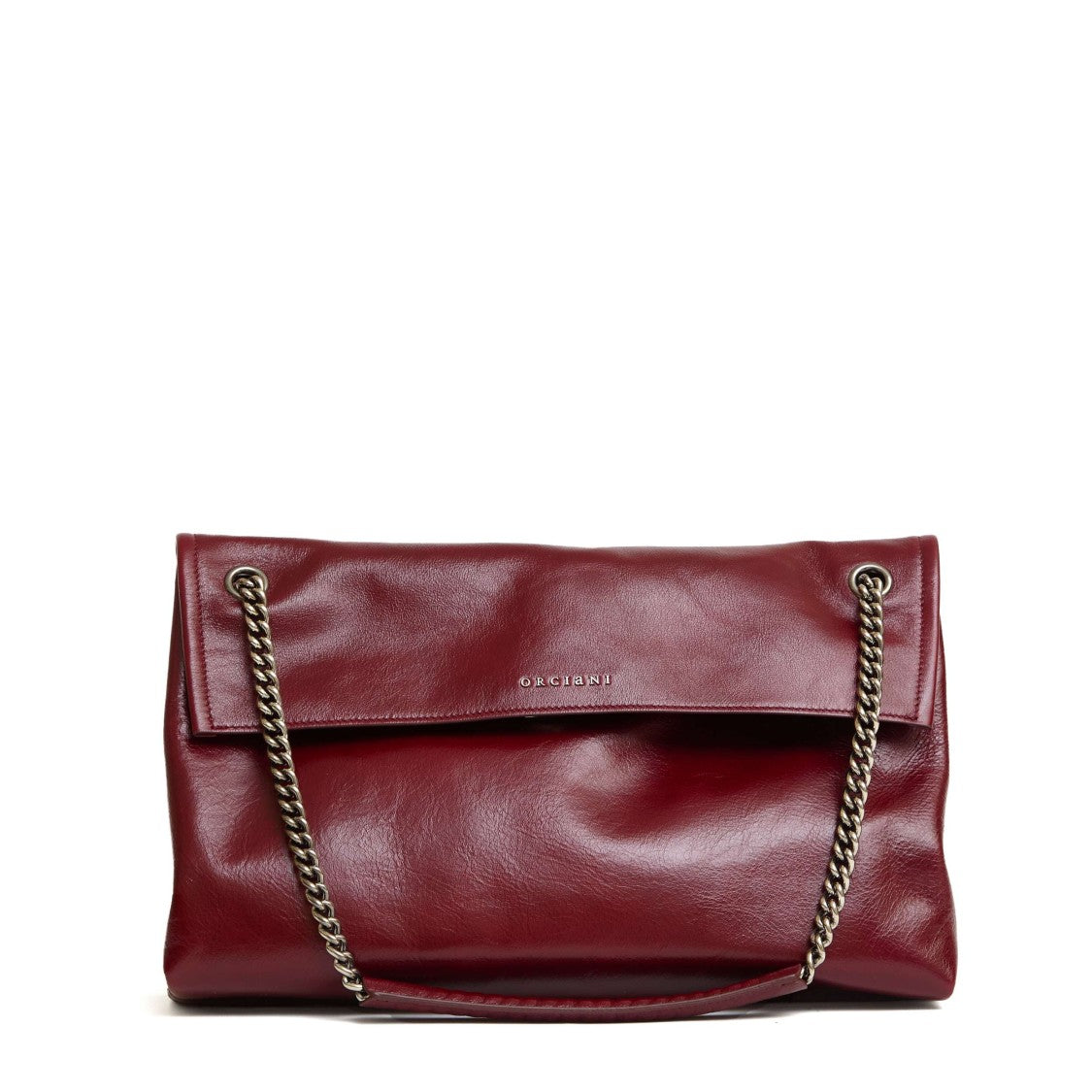Orciani Venus M Gotham Handbag In Rich Bordeaux