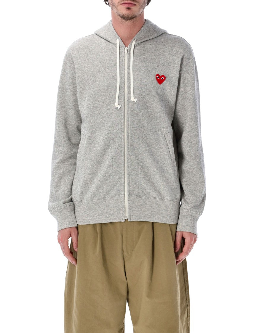 Comme Des Garçons Icon Heart Full Zip Hoodie