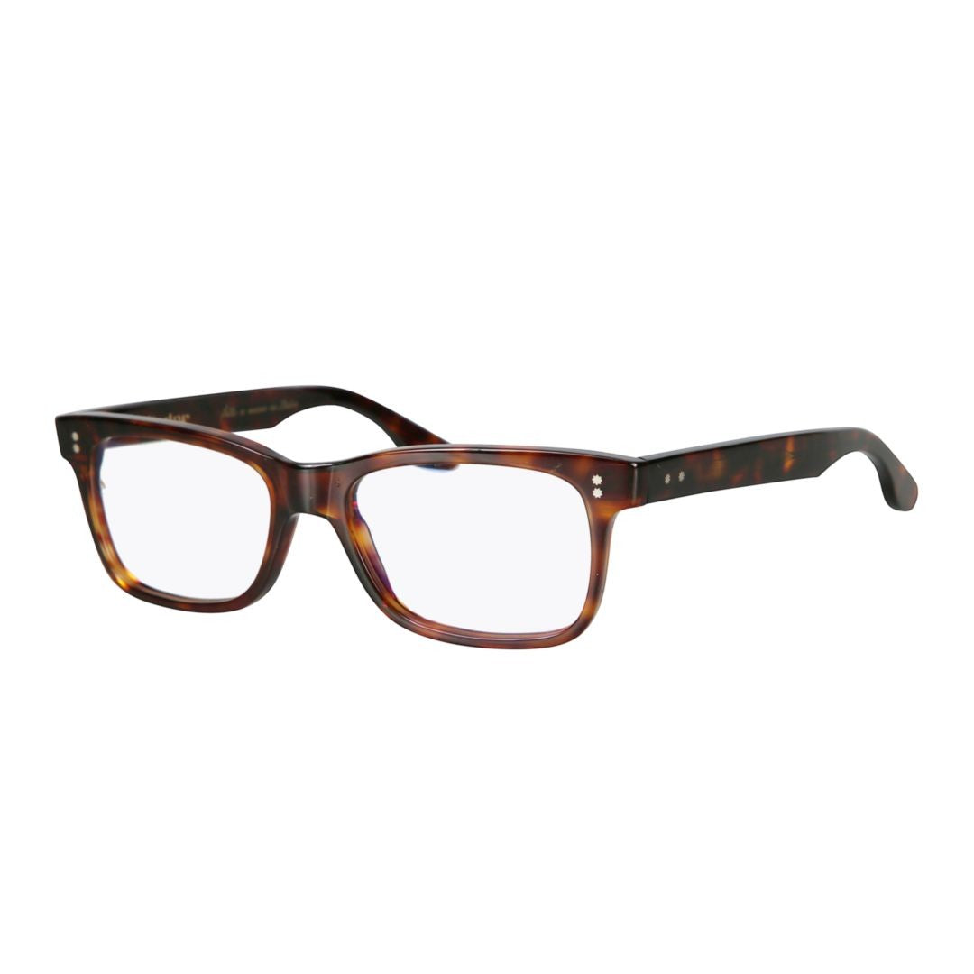 Kador Viko Rectangular Tortoiseshell Frame Eyeglasses With Metallic Rivets