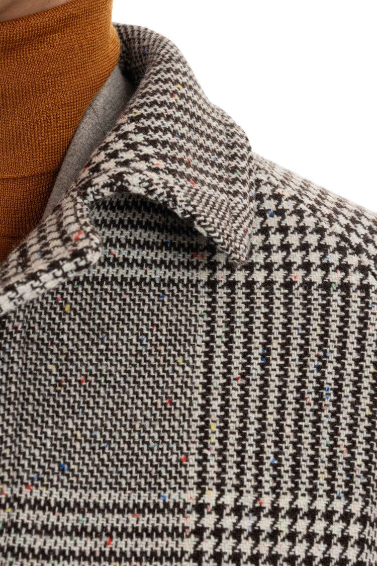 Tagliatore Salt & Pepper Prince Of Wales Coat