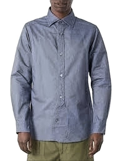 Nigel Cabourn Long-Sleeve Button-Down Shirt With Subtle Texture