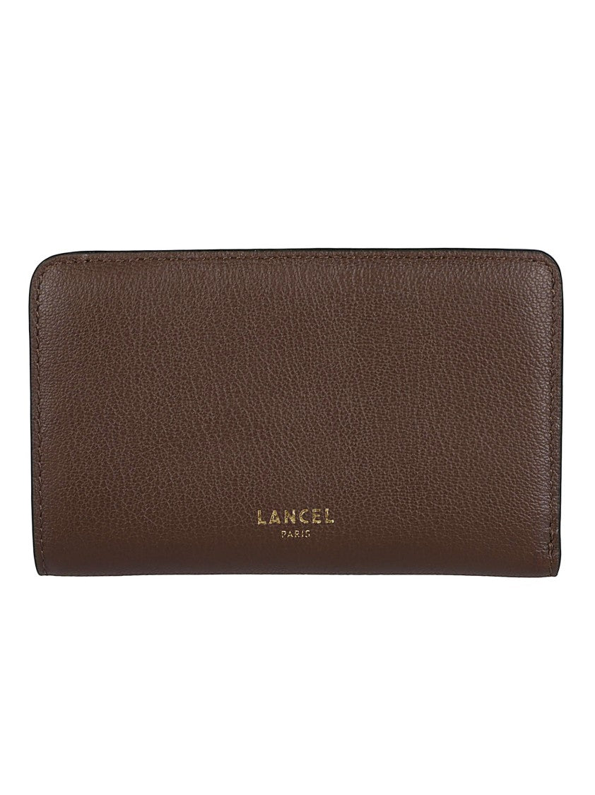 Lancel Bcbg Textured Leather Zip Wallet