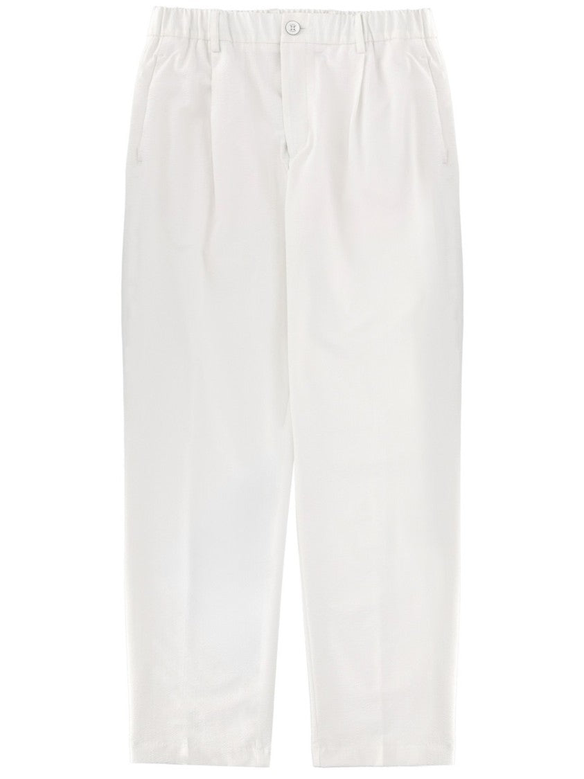 Herno Minimalist Tailored Polyester Straight-Leg Pants