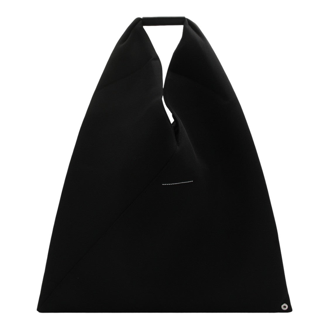 Mm6 By Maison Margiela Triangular Black Minimalist Bag With Structured Handle