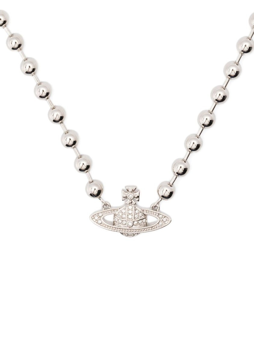 Vivienne Westwood Silver-Tone Polished Bead Orb Pendant Necklace