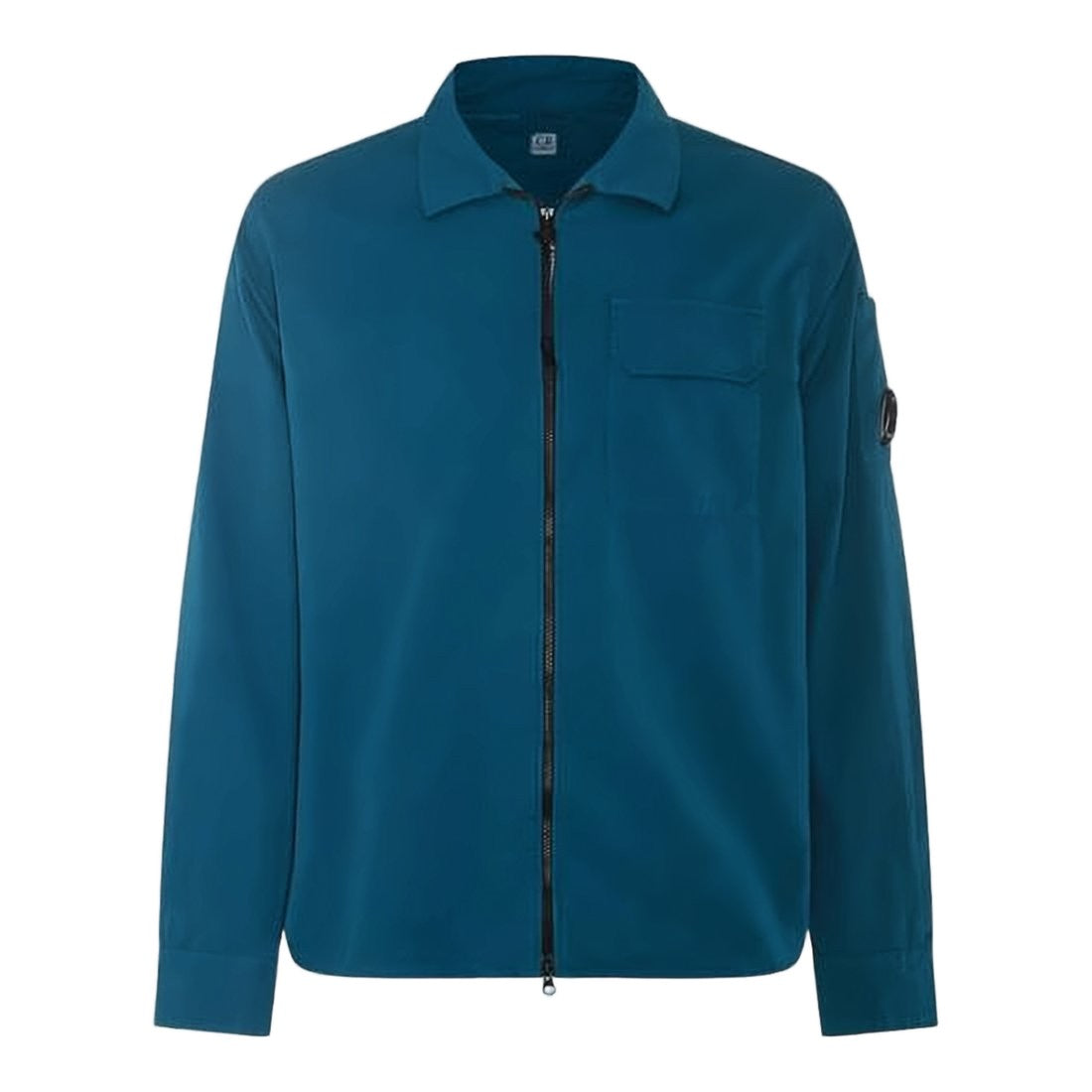 C.P. Company Sleek Blue Jacket With Zipper Closure