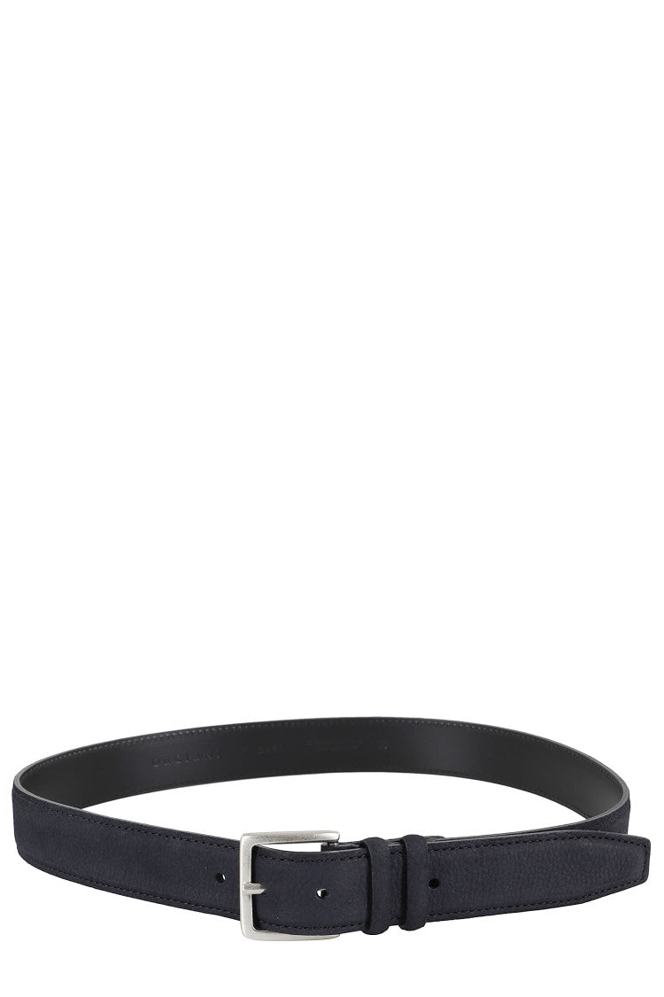 Orciani Nabucco Suede Belt With Classic Metal Buckle