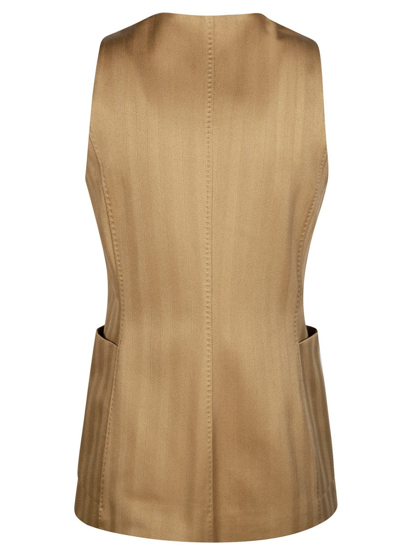 Max Mara Mxmfalla Tailored V-Neck Vest