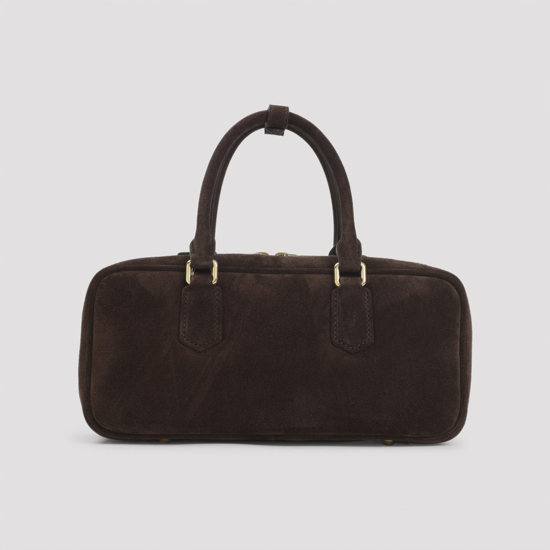 Miu Miu Brown Suede Calf Leather Bag