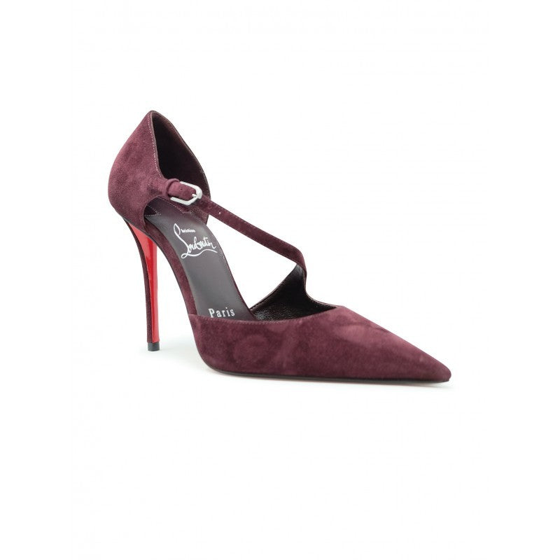 Christian Louboutin 3250637 R839 Bordeaux Suede Miss Ziggyta Pumps