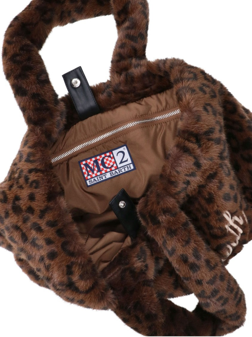 Mc2 Saint Barth Multicolor Colette Soft Fur Tote Bag