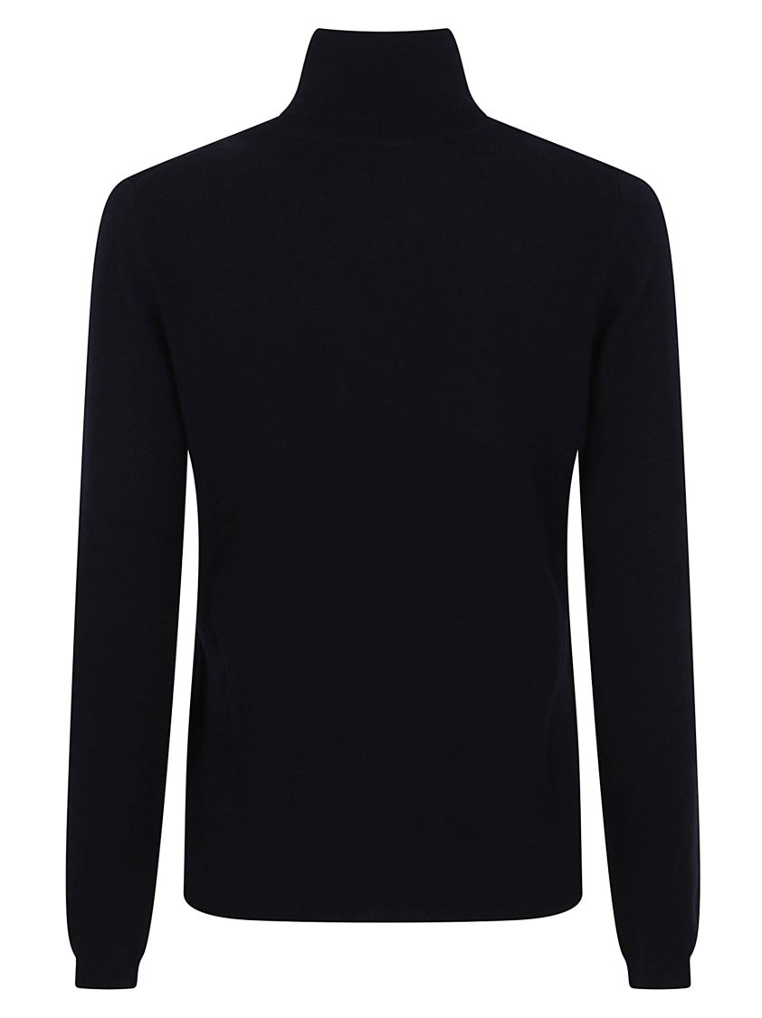 Allude Cashmere Turtleneck Sweater With Fine-Knit Texture