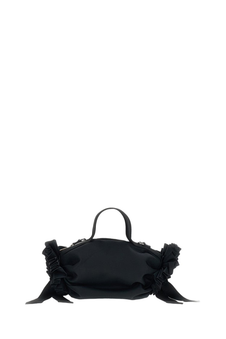 Simone Rocha Mini Top-Handle Bag With Ribbon Details And Beaded Embroidery
