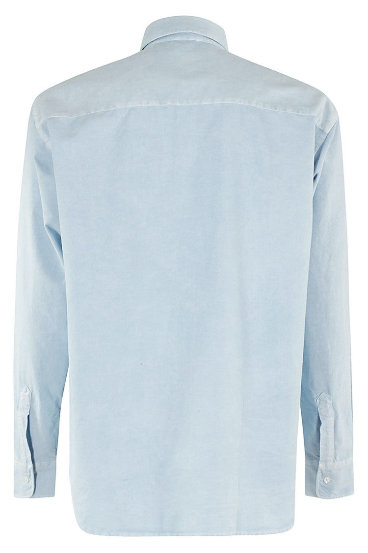 Aspesi Light Blue Cotton Shirt With Classic Collar
