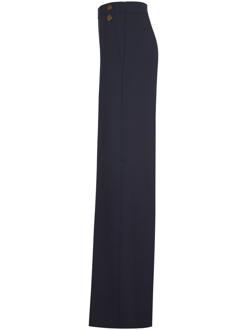 Max Mara Wide-Leg Trousers With Tailored Silhouette